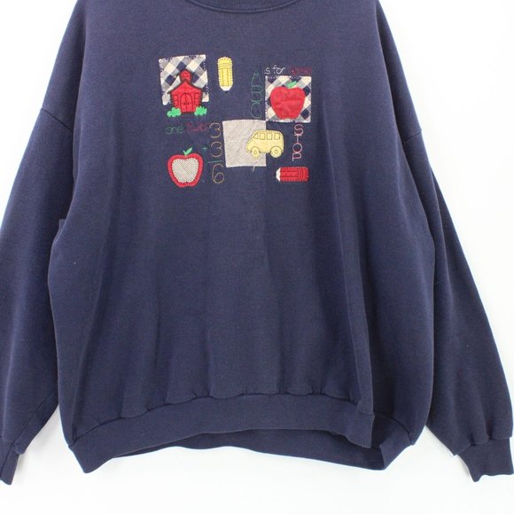 Vintage Gopher Sport Sweatshirt Womens Single Stitch School Teacher Size 3X - Picture 4 of 10